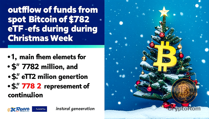 📉 Отток средств из спотовых Bitcoin ETF на $782 млн за рождественскую неделю
