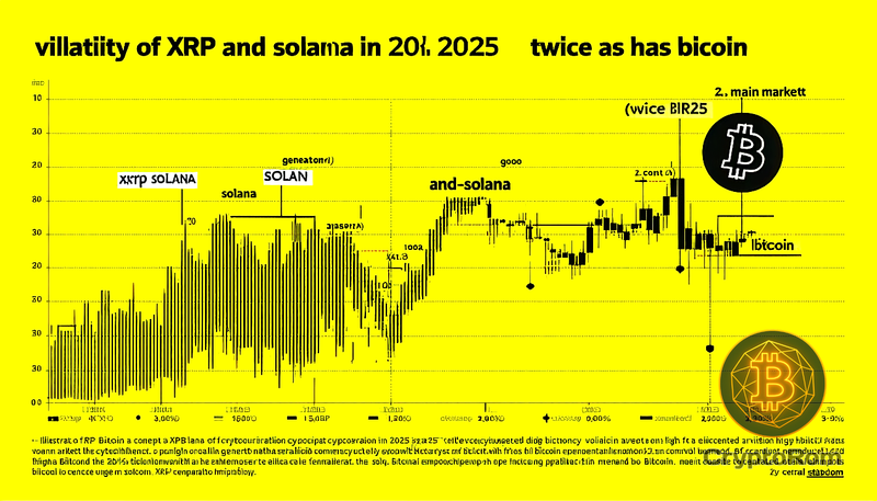 📉 Волатильность XRP и Solana в 2025 году вдвое выше, чем у биткойна