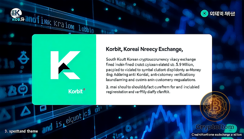 ⚖️ Корейская биржа Korbit оштрафована на $1,9 млн за нарушения