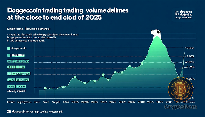 📉 Dogecoin теряет объёмы торговли на закрытии 2025 года