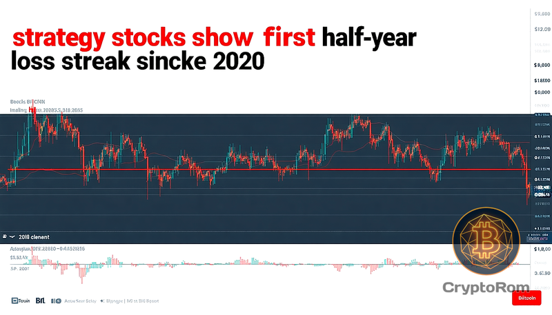 📉 Акции Strategy демонстрируют первую полугодовую полосу убытков с 2020 года