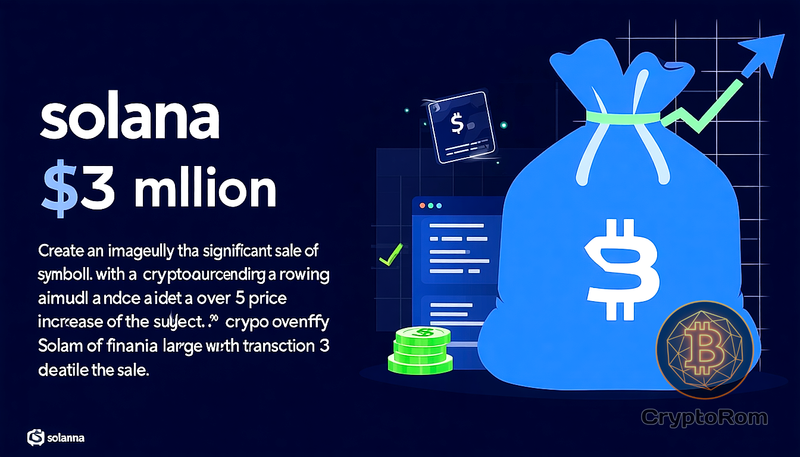 📈 Крупная продажа Solana на $53 млн на фоне роста цены