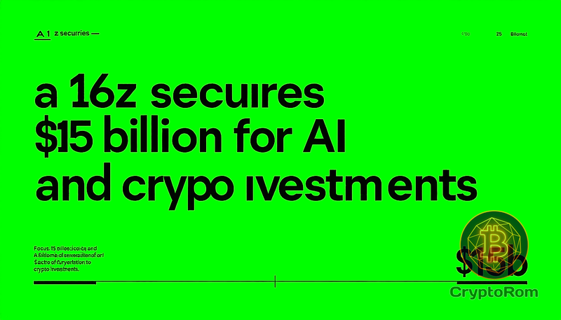 💼 a16z привлекла $15 млрд для инвестиций в ИИ и крипто