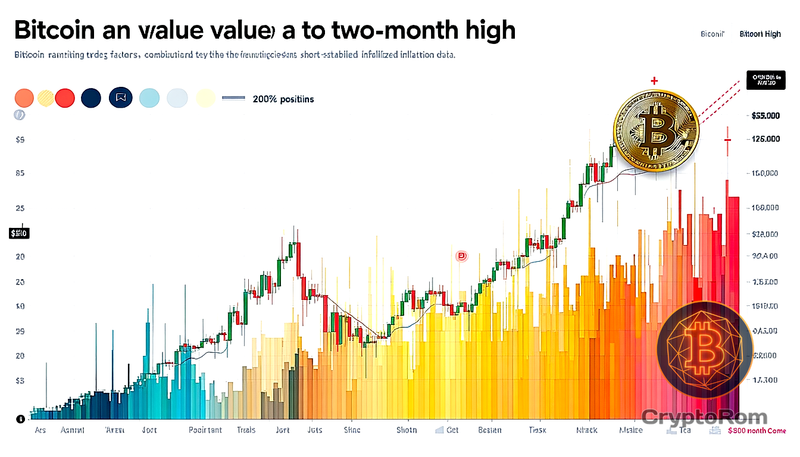 📈 Bitcoin достиг двухмесячного максимума на фоне стабильной инфляции
