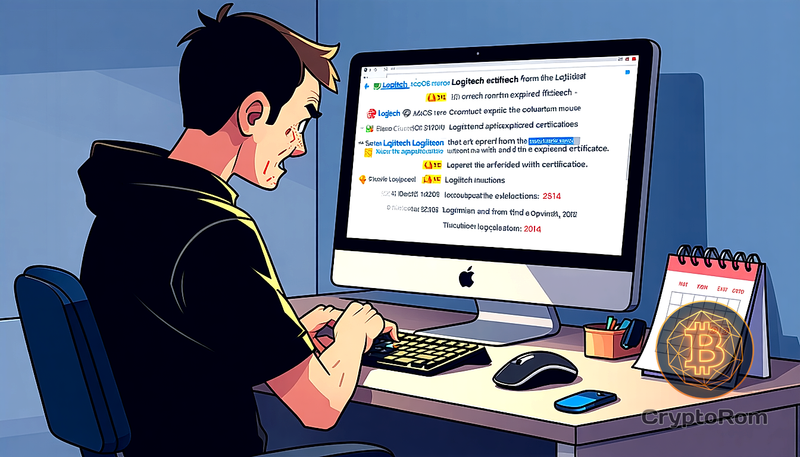 🔧 Проблемы с приложениями Logitech на macOS из-за истечения сертификата
