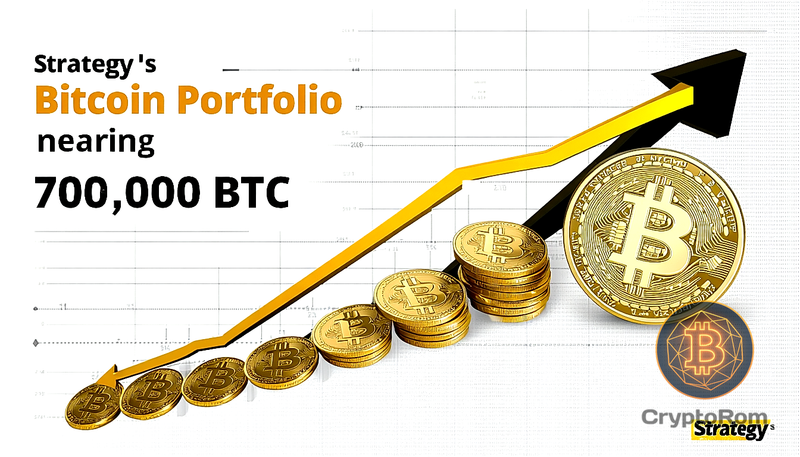 📈 Strategy приближается к 700,000 BTC в портфеле