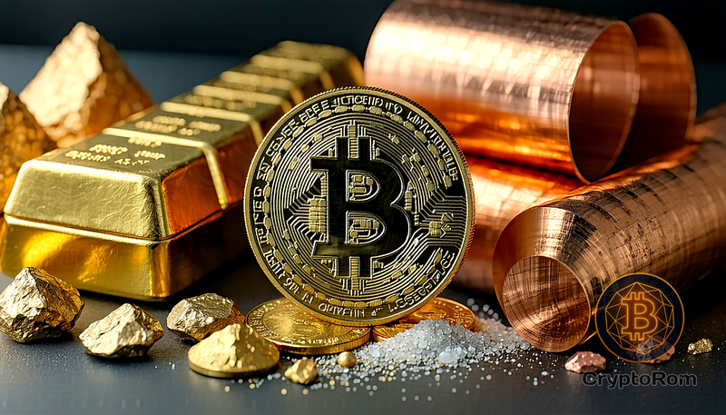 📈 Редкое расхождение Bitcoin и металлов предшествует крипто-прорывам