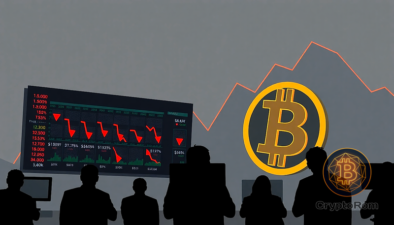 📉 Рынки падают: акции снижаются, Bitcoin упал ниже $88K