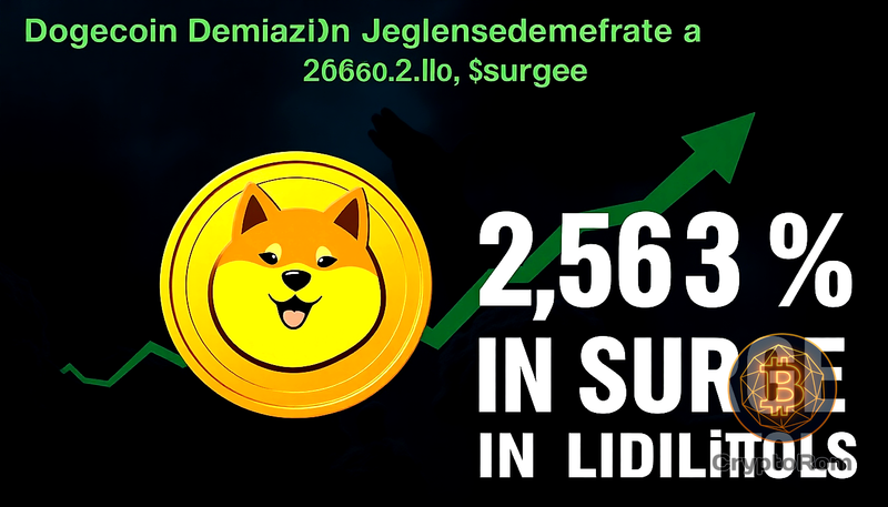 🚀 Dogecoin демонстрирует рост ликвидаций на 2,563%