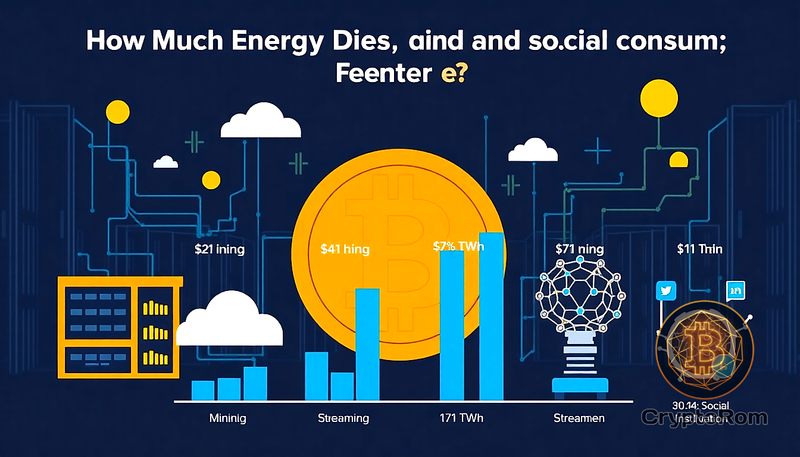⚡ Сколько энергии потребляют Bitcoin, стриминг, ИИ и соцсети?