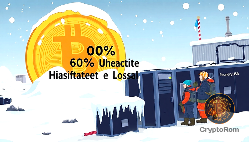 🌨️ Арктический шторм замедляет майнинг биткоина в США