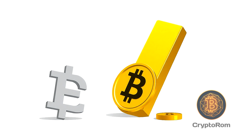 📉 Bitcoin уступает золоту на фоне опасений по поводу интервенции иены