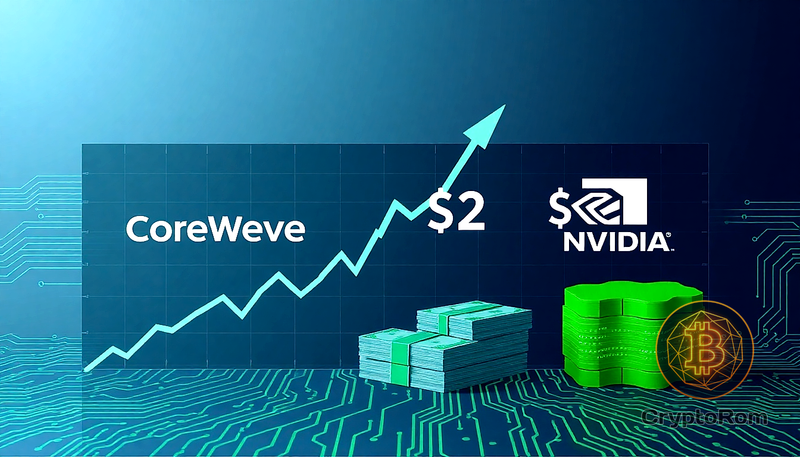 📈 Акции CoreWeave выросли на 9% благодаря инвестициям Nvidia