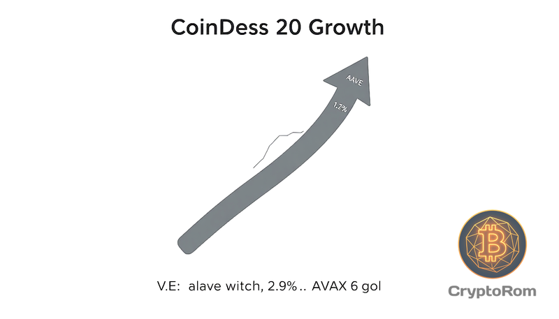 📈 CoinDesk 20: AAVE и AVAX демонстрируют рост