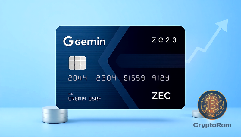 💳 Новая кредитная карта от Gemini с вознаграждением в ZEC