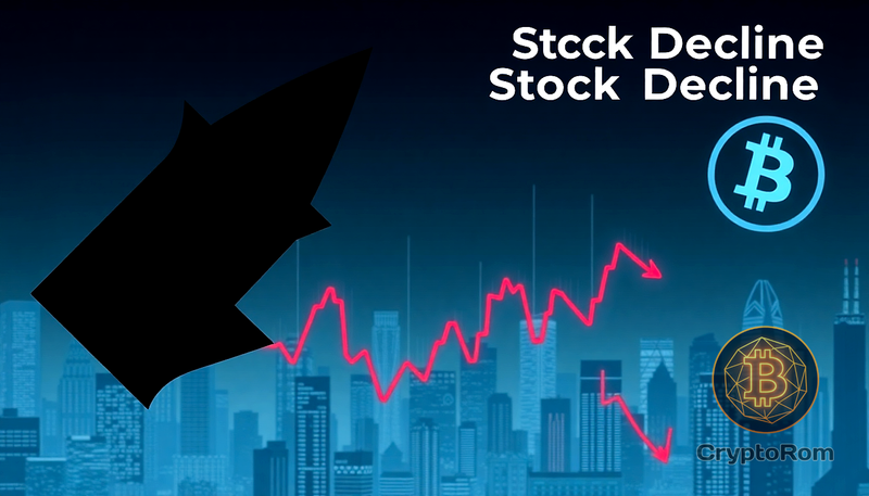 📉 Падение акций криптовалют из-за снижения объема торгов