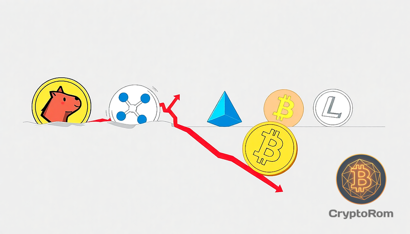 📉 Криптовалюты Dogecoin, XRP и Cardano достигают минимальных цен с 2024 года