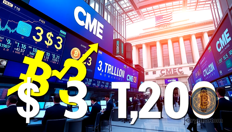📈 Объём криптовалютных сделок на CME достиг $3 трлн