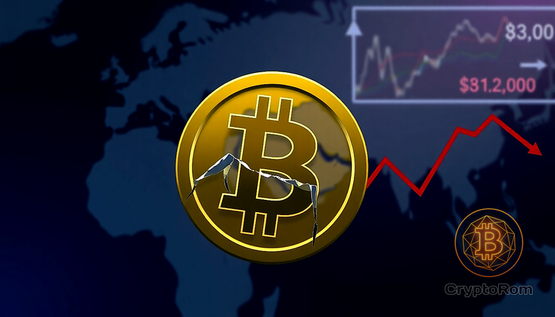 📉 Биткоин опустился ниже $82,000 из-за геополитической напряжённости