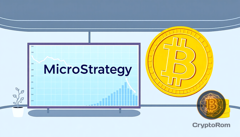 📉 Акции MicroStrategy ниже стоимости биткоина