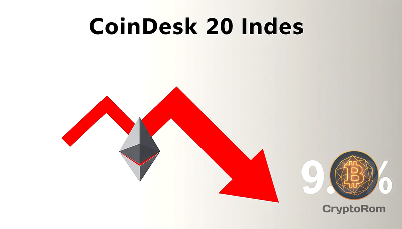 📉 Индекс CoinDesk 20 упал на 9.3%