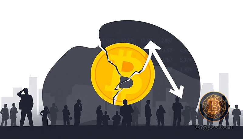 📉 Цена Bitcoin упала, нивелировав 15 месяцев роста