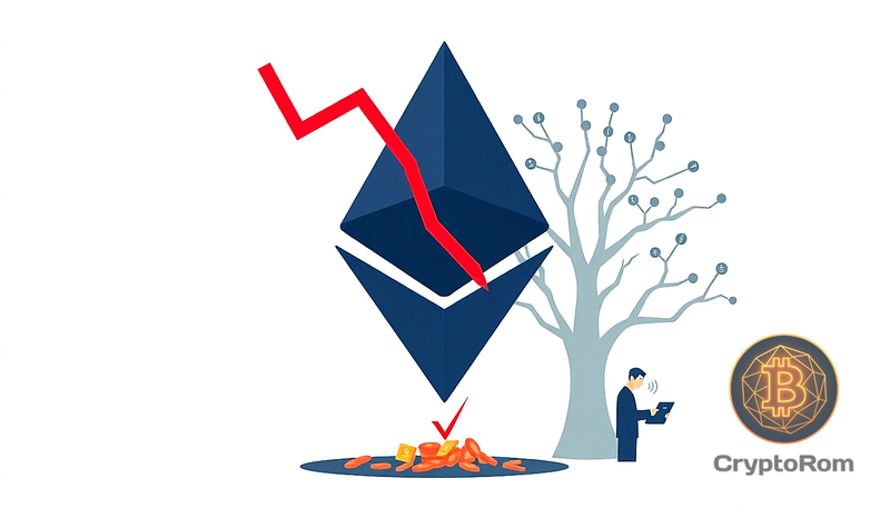 📉 Ethereum падает ниже $2,000 на фоне массовых продаж