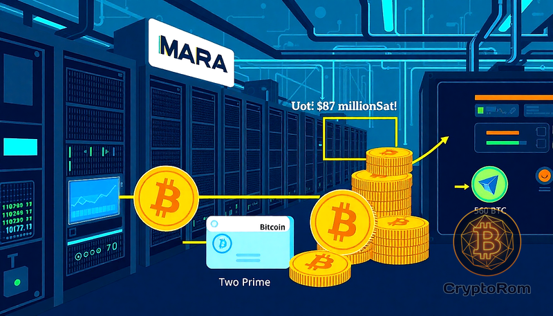 💰 Bitcoin miner MARA переводит $87 млн в BTC на торговые площадки