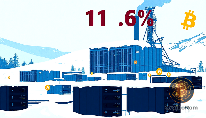 📉 Сложность добычи Bitcoin снизилась на 11.16%