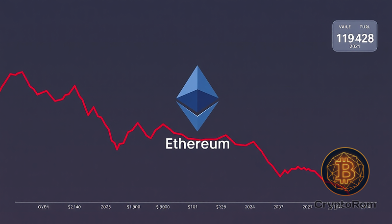 📉 Эфириум продолжает падение: семидневное снижение продолжается