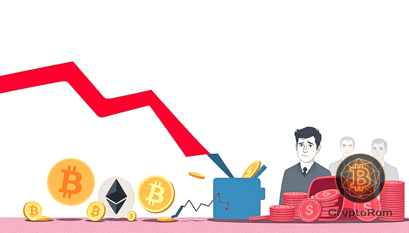 📉 Основные криптоактивы далеки от пиков, крипторынок потерял $540 миллиардов в 2026 году