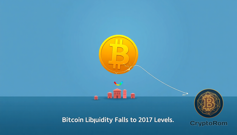 📉 Падение ликвидности Bitcoin до уровня 2017 года
