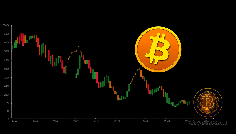 📉 Краткосрочный рост Bitcoin завершился падением