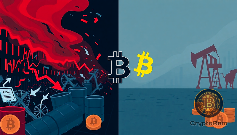 📈 Рынки акций и нефти в панике, а Bitcoin спокоен