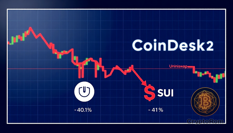 📉 Uniswap и Sui падают на фоне снижения индекса CoinDesk 20