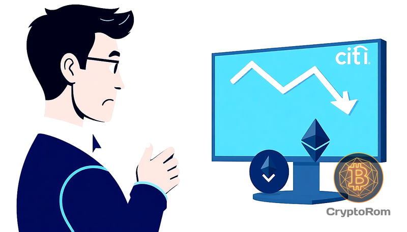 📉 Citi понижает рейтинг Gemini после пересмотра целей по Bitcoin и Ethereum
