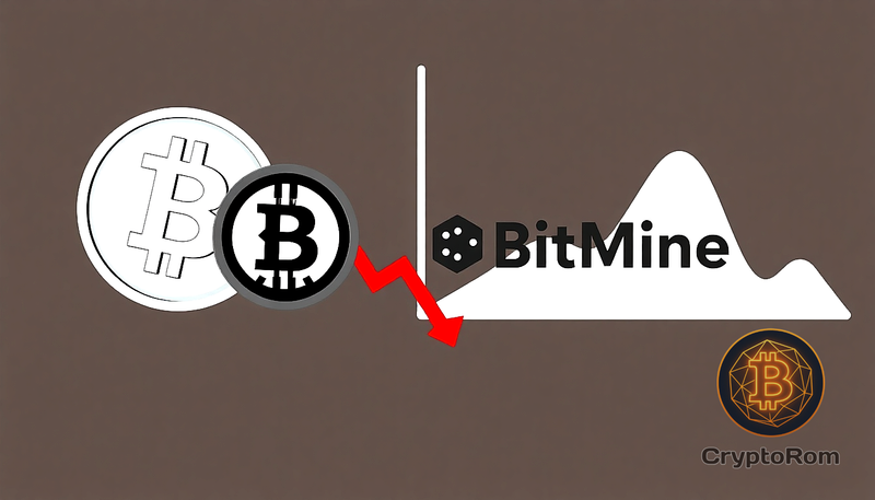 📉 Биткойн и акции Strategy и BitMine достигли месячного минимума