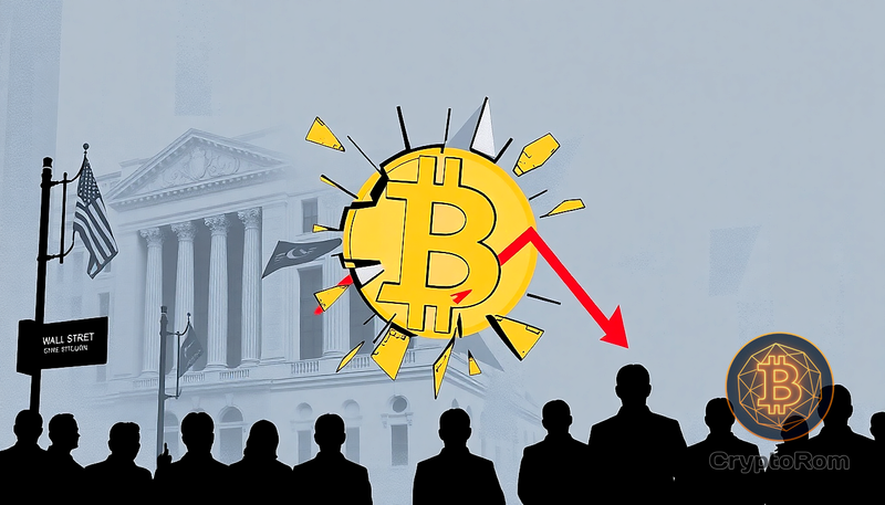 📉 Резкое падение Bitcoin ставит под сомнение доверие Wall Street