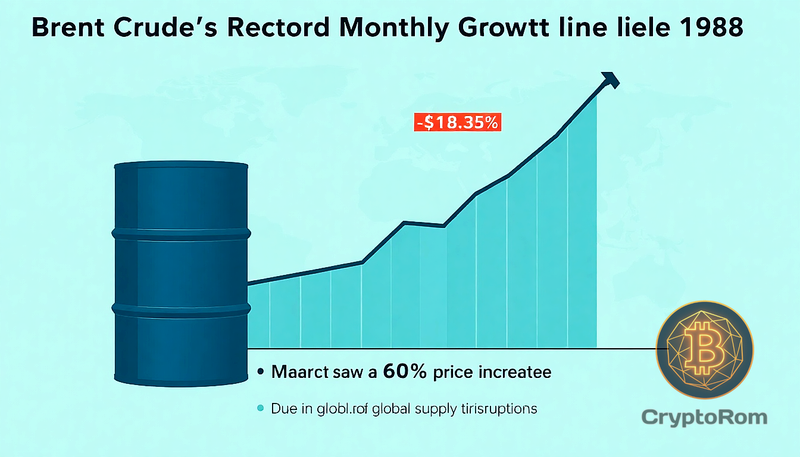 📈 Brent Crude демонстрирует рекордный месячный рост с 1988 года