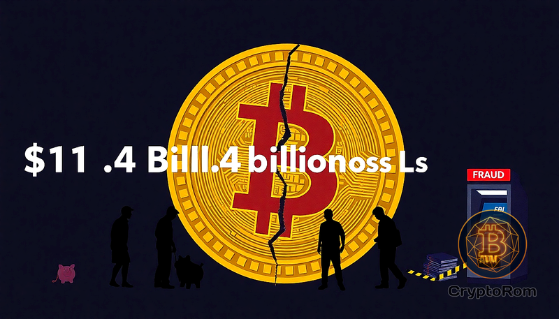 🚨 Ущерб от криптомошенничества в 2025 году составил $11,4 миллиардов