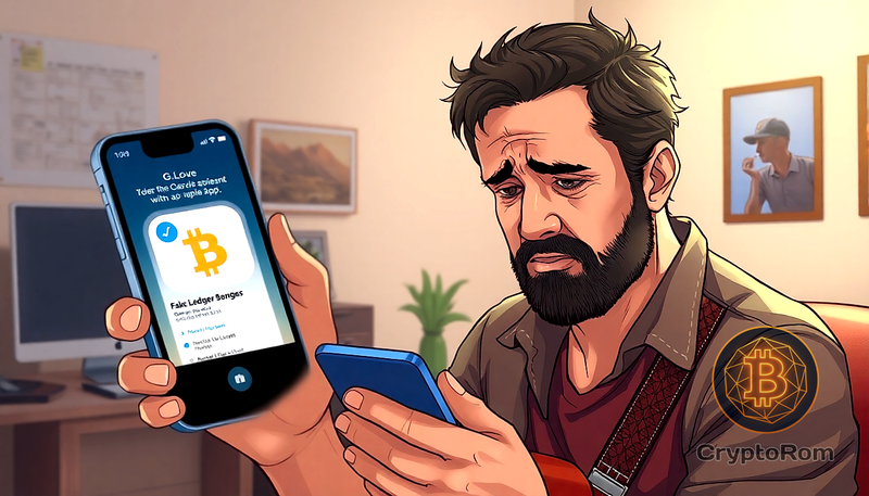 ⚠️ Музыкант G. Love потерял почти 6 BTC из-за поддельного приложения Ledger на Apple App Store