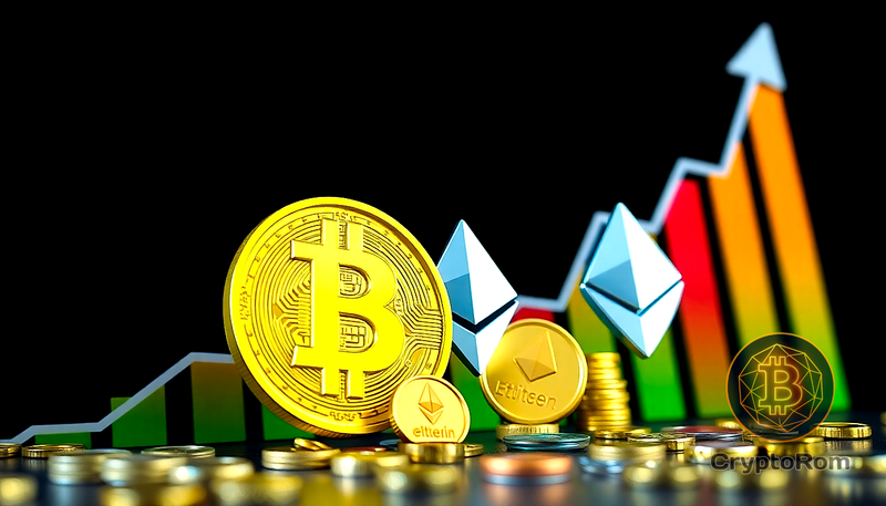 📈 Bitcoin и Ethereum продолжают уверенный рост, оставляя альткойны позади