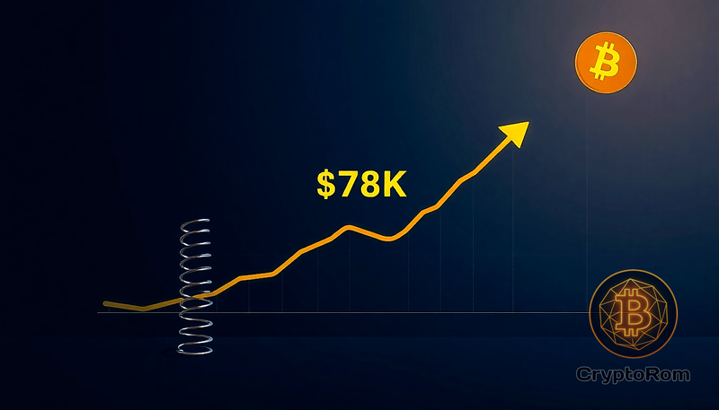 📈 Отрицательное финансирование Bitcoin на уровне $78K вызывает ожидания шорт-сквиза
