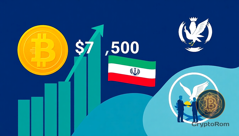 📈 Bitcoin достиг $77,500 на фоне продления перемирия и крупной покупки