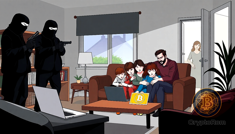 🔫 Вооружённое ограбление семьи во Франции с похищением криптовалюты