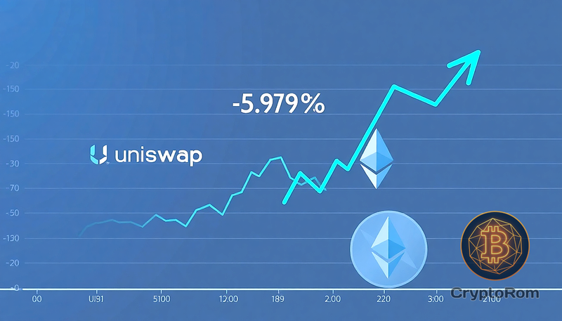 📉 Uniswap (UNI) падает на 3.9%, ведя индекс вниз