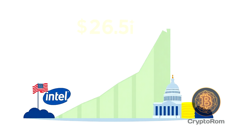 📈 Правительство США получило $26,5 млрд прибыли от акций Intel