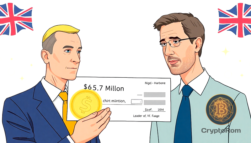 💰 Дар в $6,7 млн от инвестора Tether лидеру Reform UK