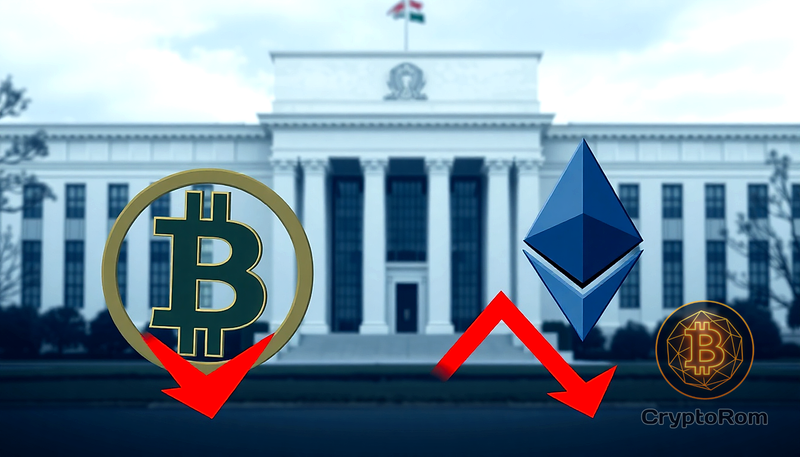 📉 Bitcoin и Ethereum падают на фоне решения ФРС