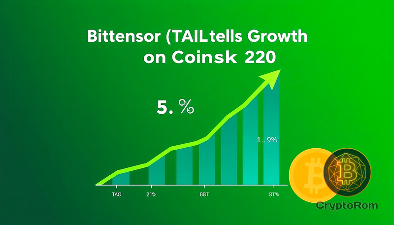 📈 Bittensor (TAO) лидирует в росте на CoinDesk 20